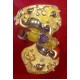 Gold Ring Snake 6 Purple Stones  21K 7.45g خاتم ثعبان 6 حجر بنفسجي