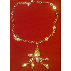 Gold Necklace Fannel 21K 30.25g عقد ذهب قمع