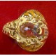 Gold Ring Heart Yellow Stone 21K 6.75g خاتم ذهب قلب حجر اصفر